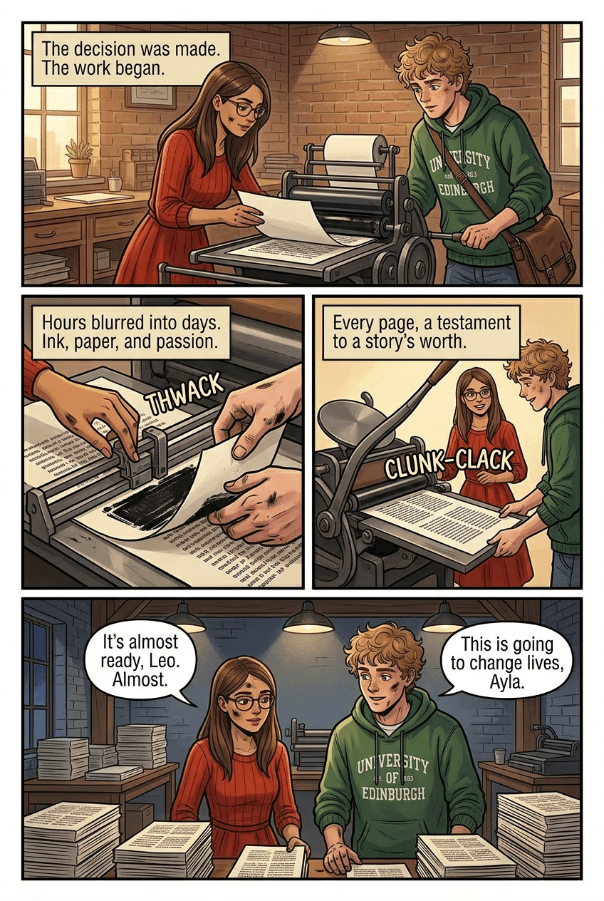 Ink & Oak, page 4 of 5, Slice of Life style