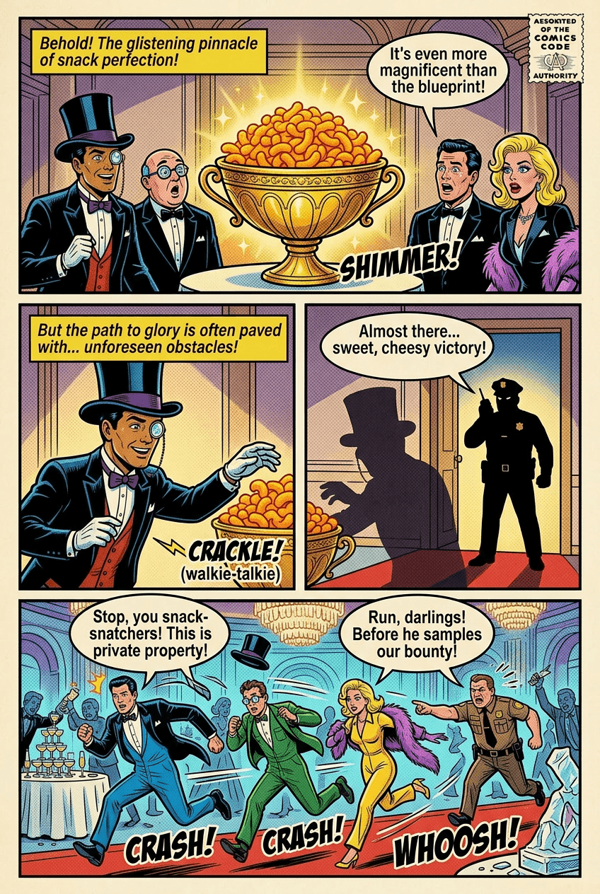 The Great Snack Heist, page 3 of 5, Retro Pop style
