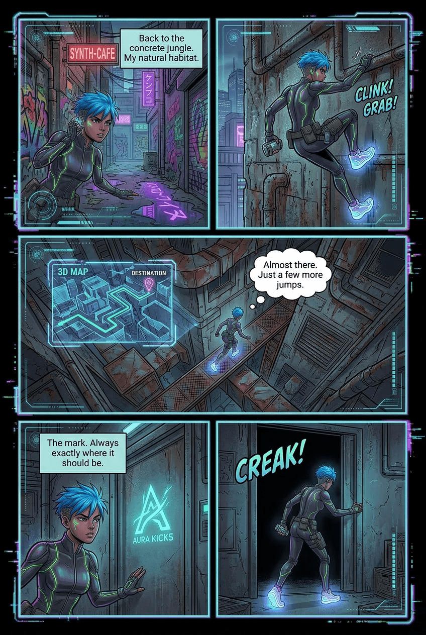 Built for the Streets, page 4 of 5, Cyberpunk style