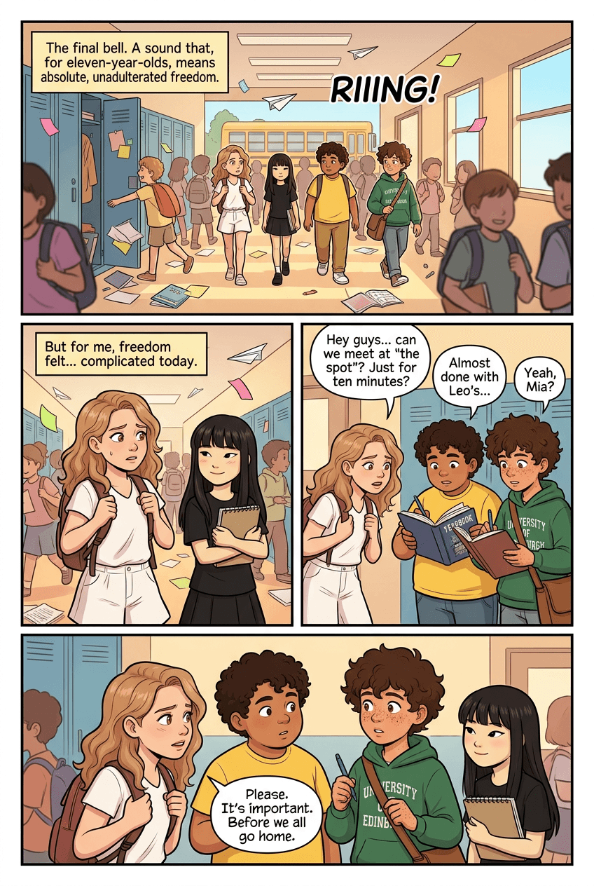 Things You Only Say on the Last Day, page 1 of 5, Slice of Life style