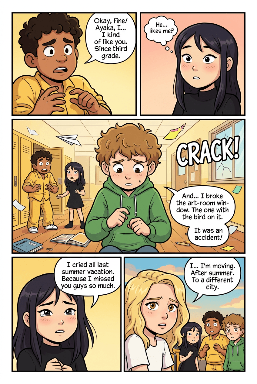 Things You Only Say on the Last Day, page 4 of 5, Slice of Life style