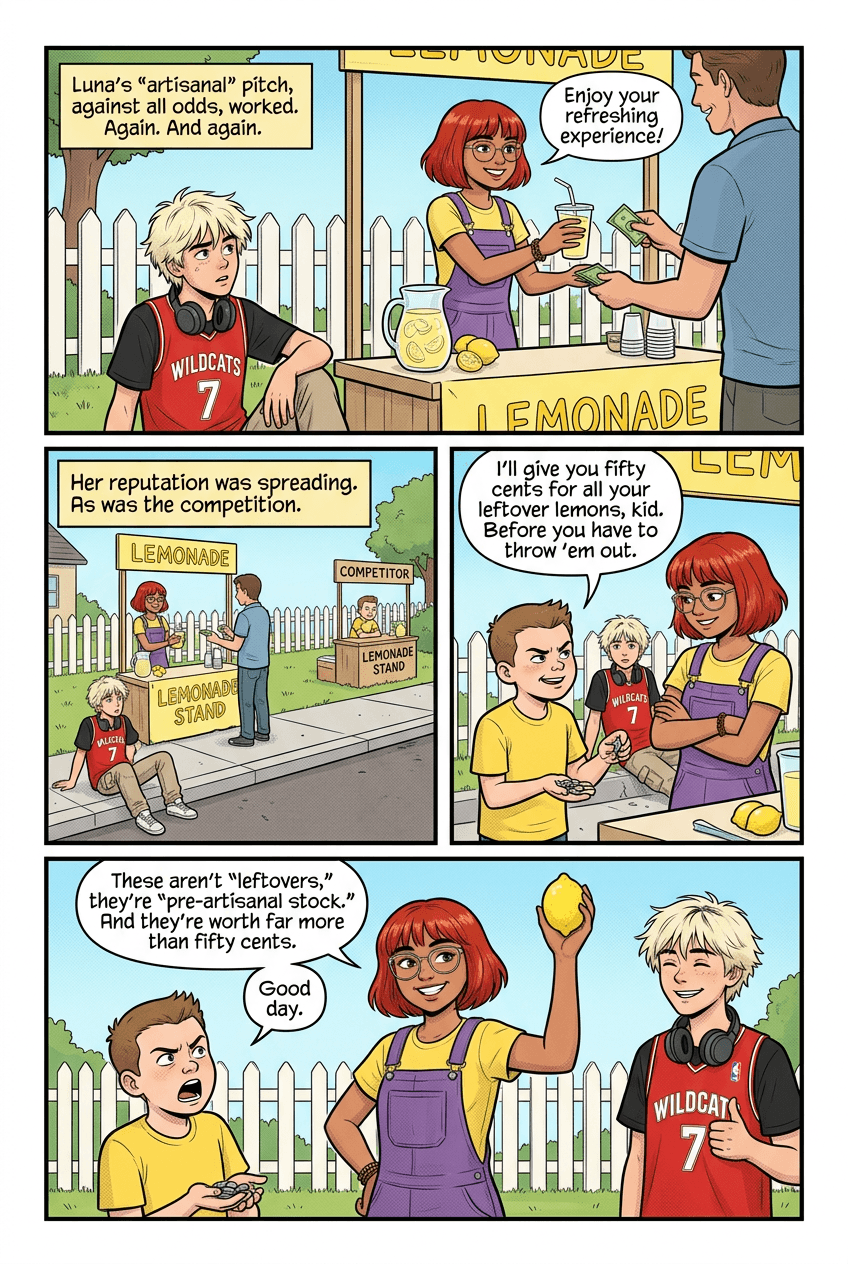 The Two Dollar Stand, page 3 of 5, Retro Pop style
