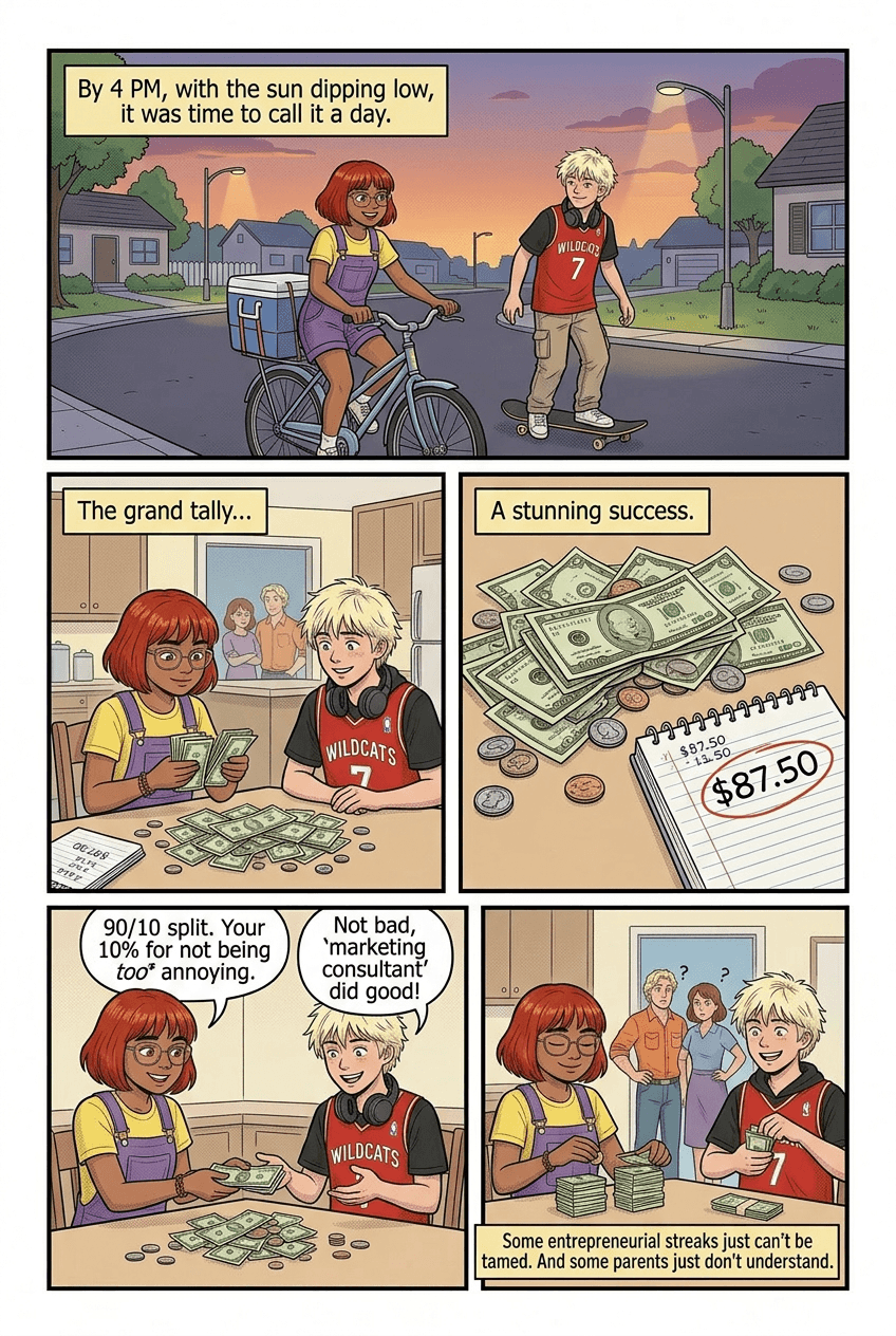 The Two Dollar Stand, page 5 of 5, Retro Pop style