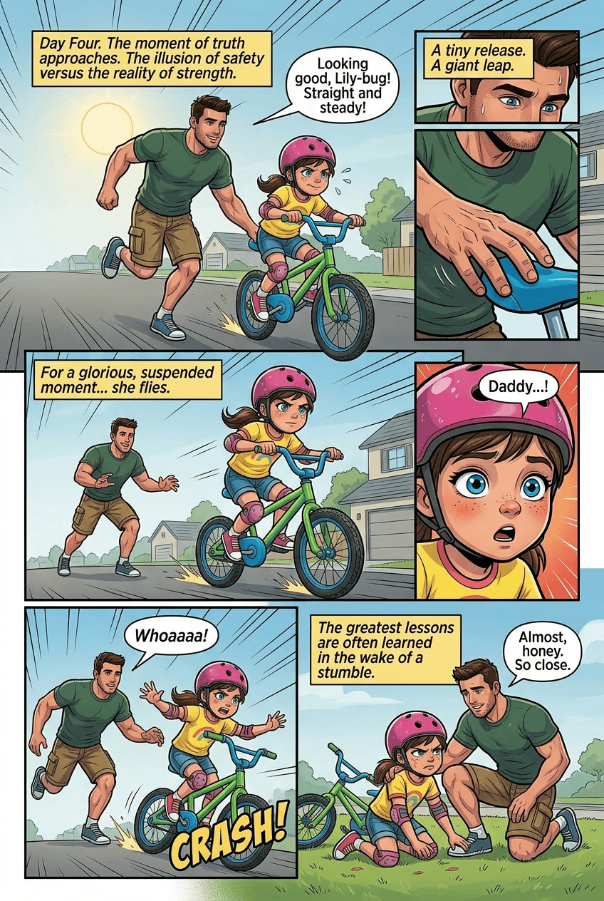 The First Bike, page 4 of 5, Superhero style