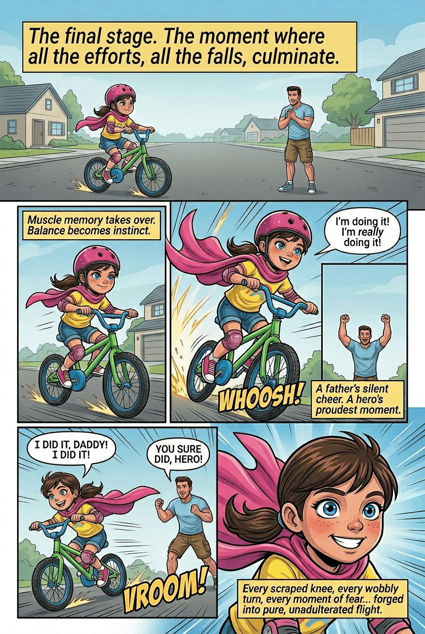 The First Bike, page 5 of 5, Superhero style
