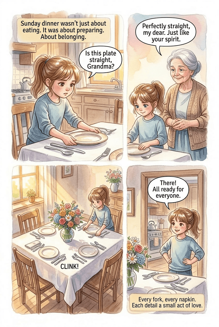 My Grandma's Kitchen, page 3 of 5, Watercolor style