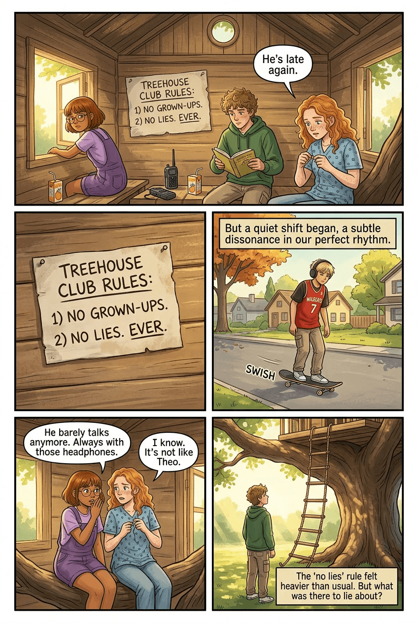 The Treehouse That Lied, page 2 of 5, Slice of Life style