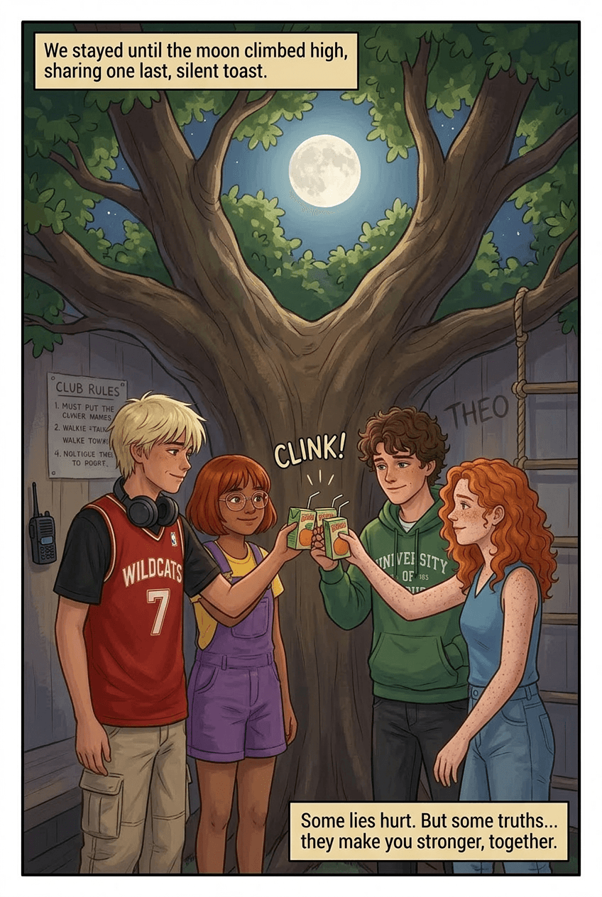 The Treehouse That Lied, page 5 of 5, Slice of Life style