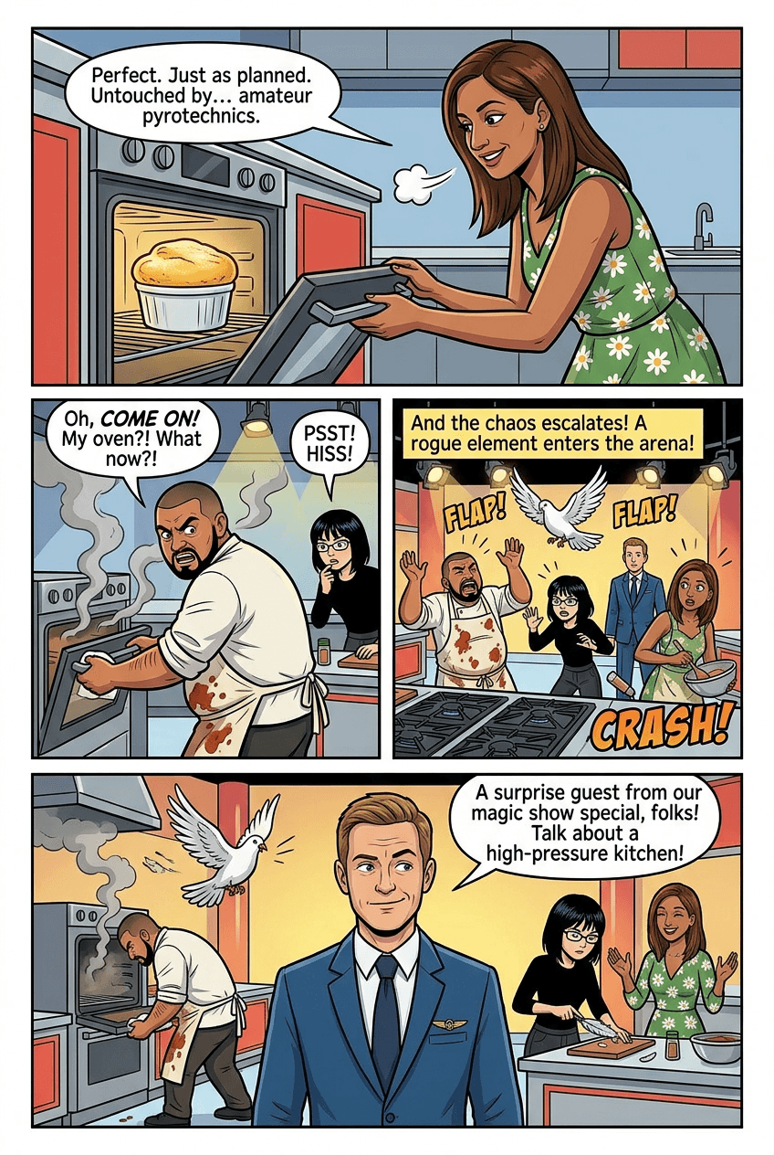 The Final Round, page 3 of 5, Retro Pop style