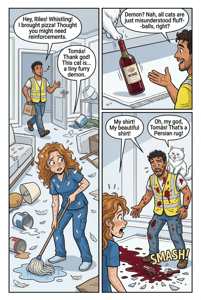 Mr. Whiskerton Has Opinions, page 3 of 5, Retro Pop style