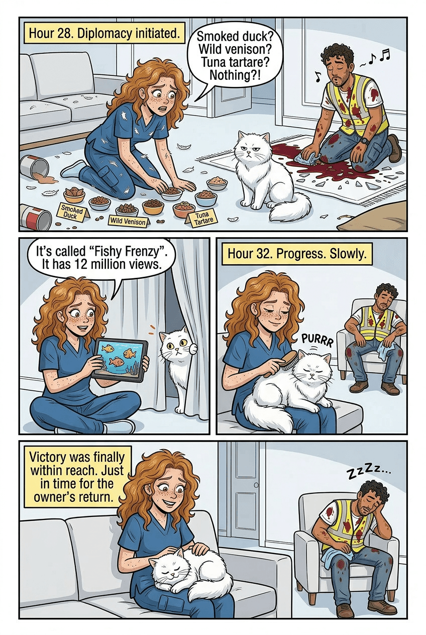Mr. Whiskerton Has Opinions, page 4 of 5, Retro Pop style