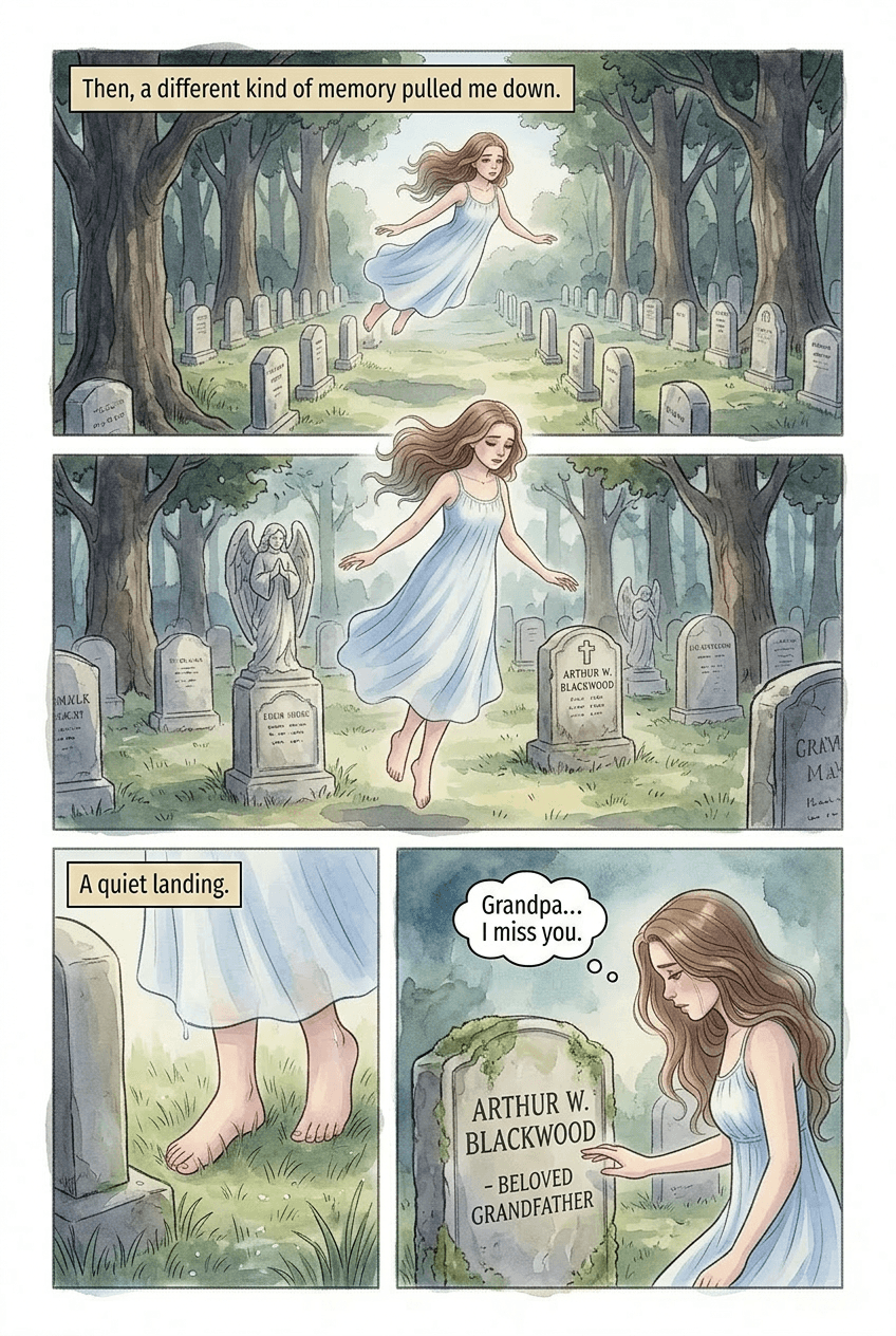 I Could Fly, page 4 of 5, Watercolor style