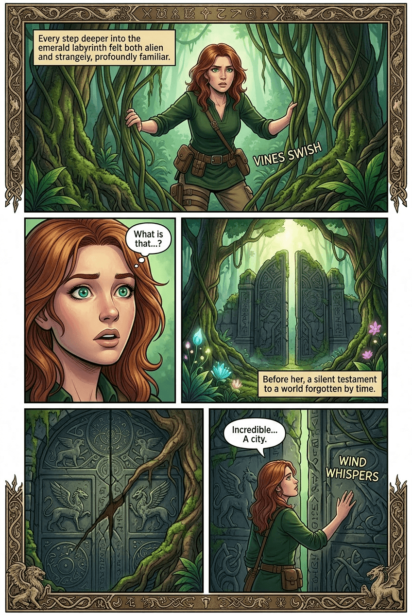 The Lost City, page 2 of 5, Fantasy Epic style