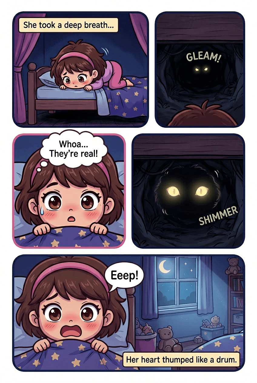 The Monster Under the Bed, page 2 of 5, Chibi style