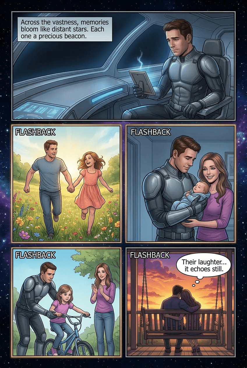Goodnight, Astronaut, page 3 of 5, Sci-Fi Space Opera style