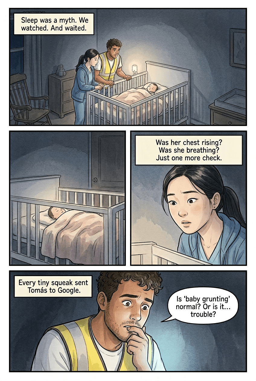 The First Night Home, page 2 of 5, Slice of Life style