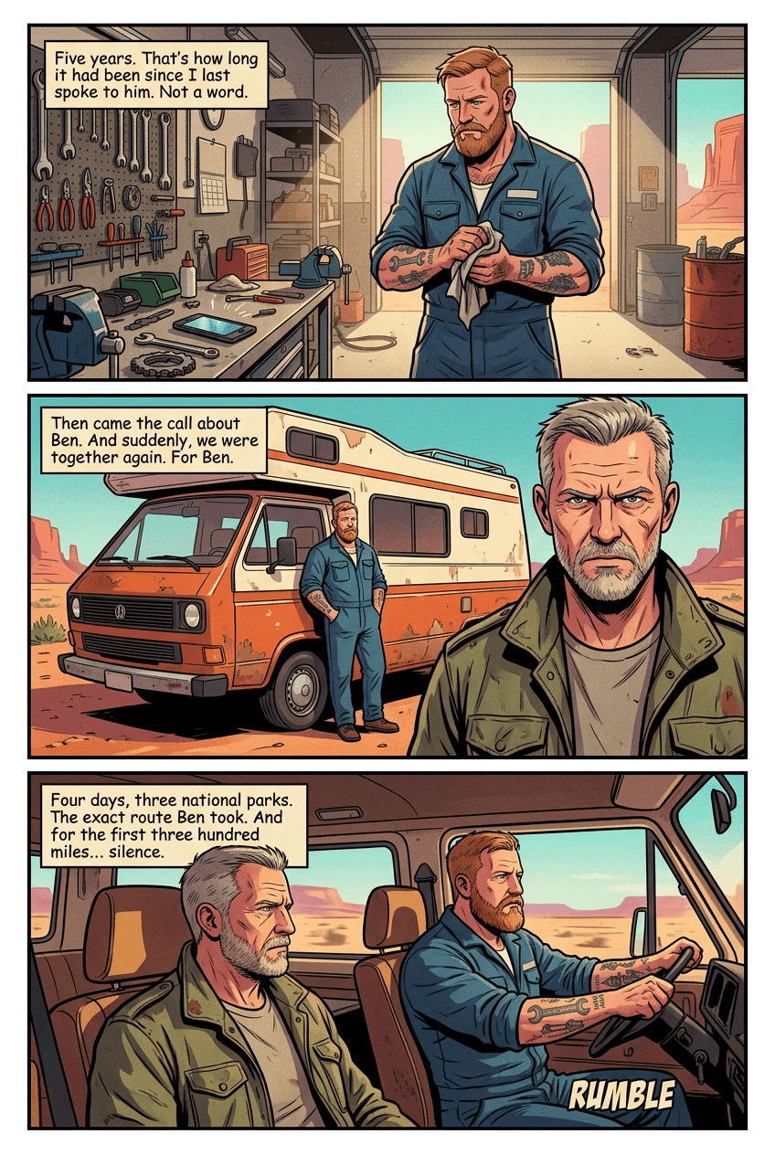 The Van, page 1 of 5, Slice of Life style