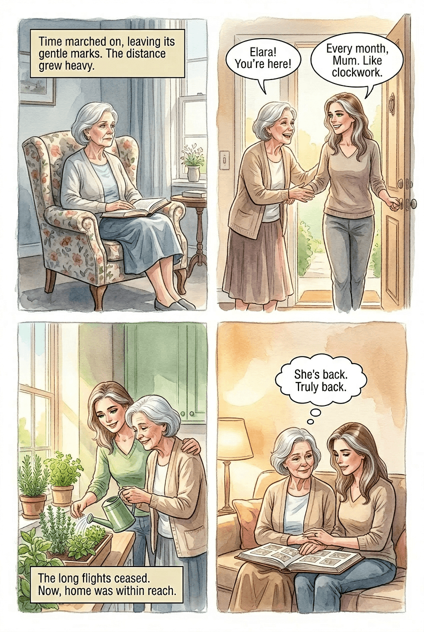 Letters From Abroad, page 4 of 5, Watercolor style