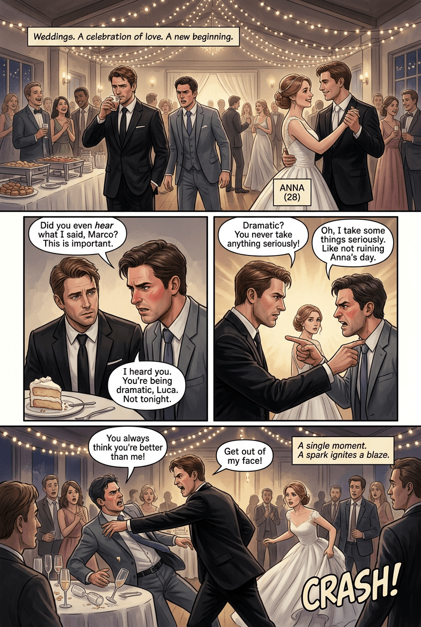 The Fight That Lasted Ten Years, page 1 of 5, Graphic Novel style
