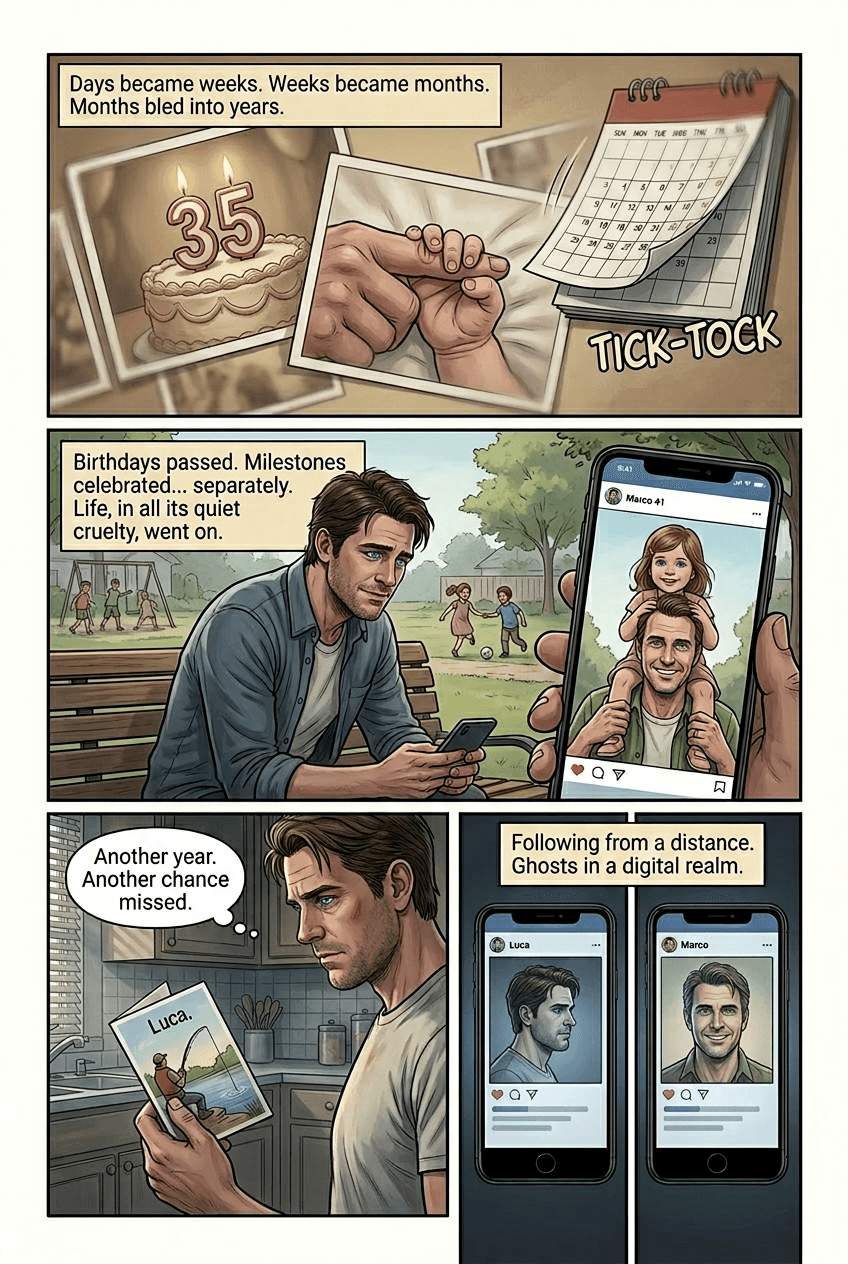 The Fight That Lasted Ten Years, page 3 of 5, Graphic Novel style