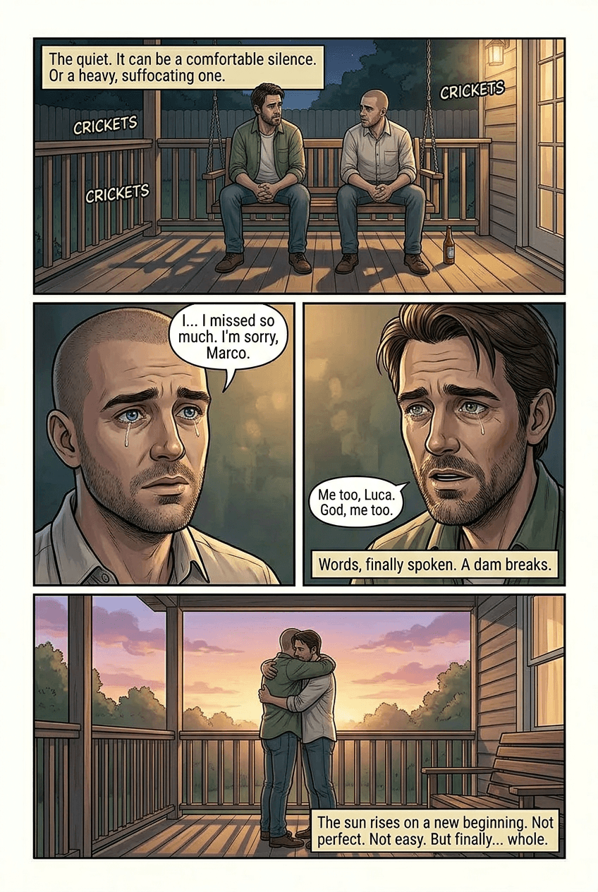 The Fight That Lasted Ten Years, page 5 of 5, Graphic Novel style