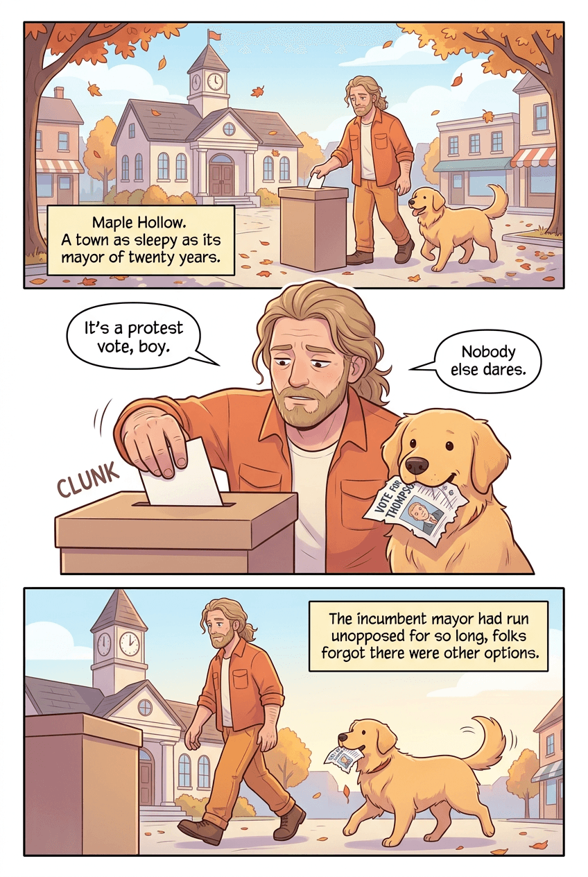 Mayor Waffles, page 1 of 5, Webtoon style