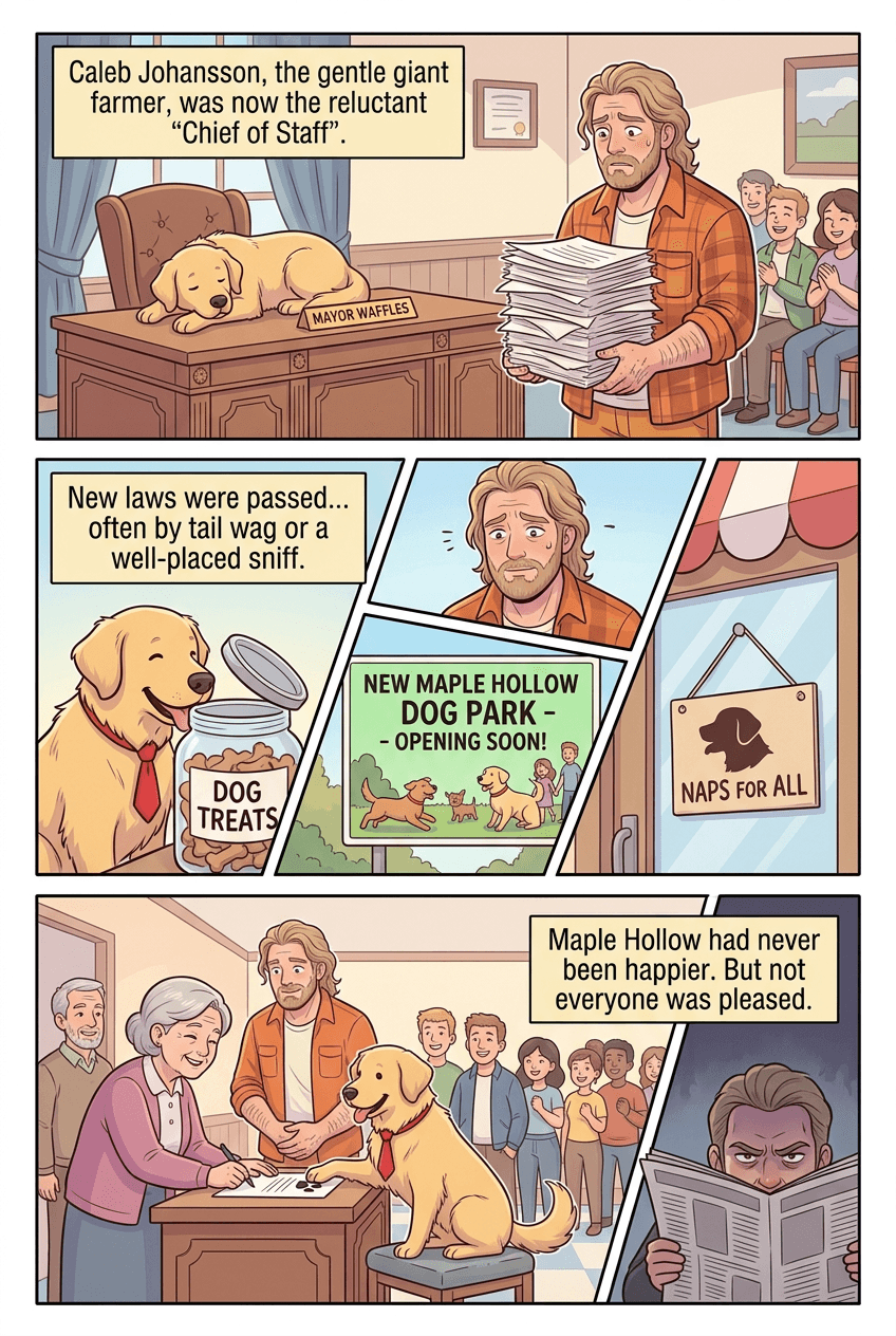 Mayor Waffles, page 3 of 5, Webtoon style