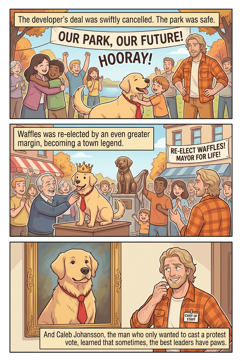 Mayor Waffles, page 5 of 5, Webtoon style