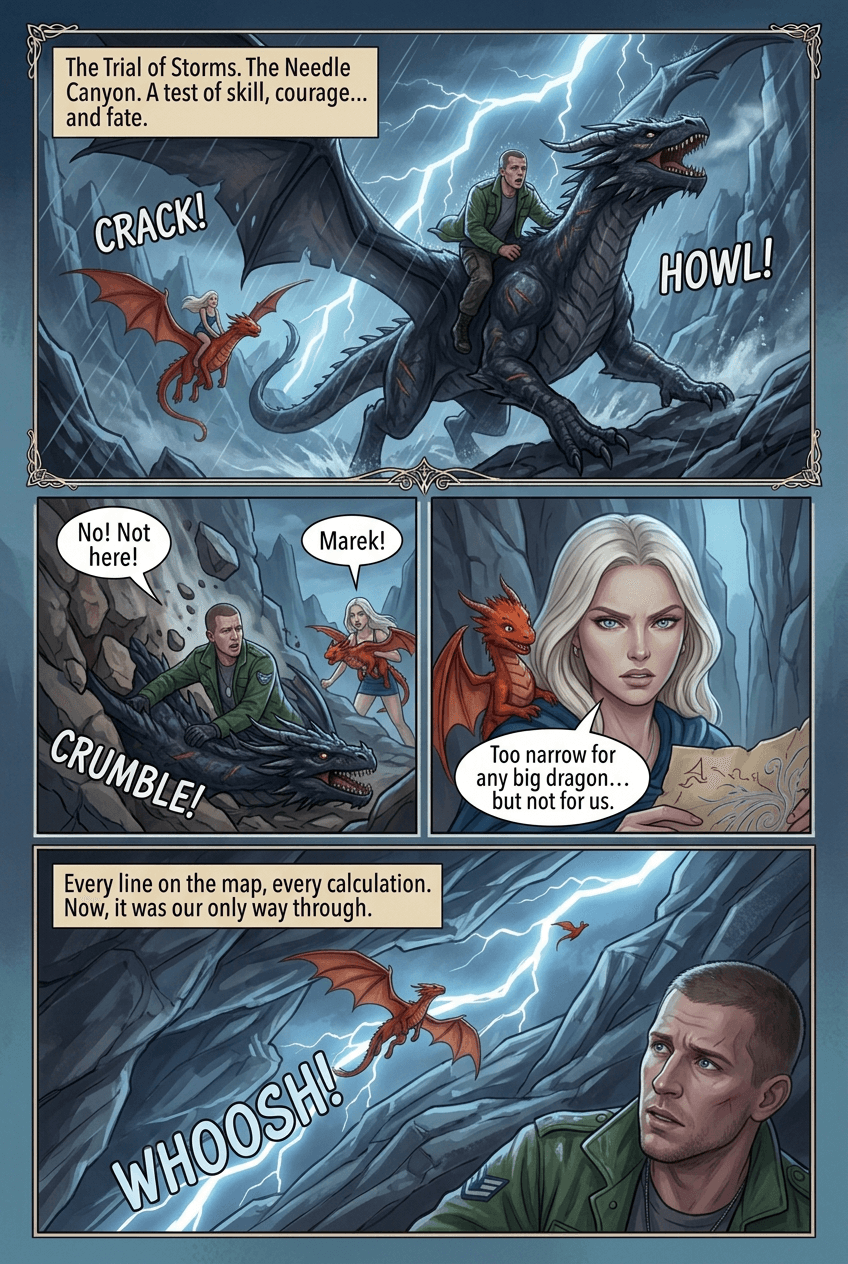 The Smallest Dragon, page 4 of 5, Romantasy style