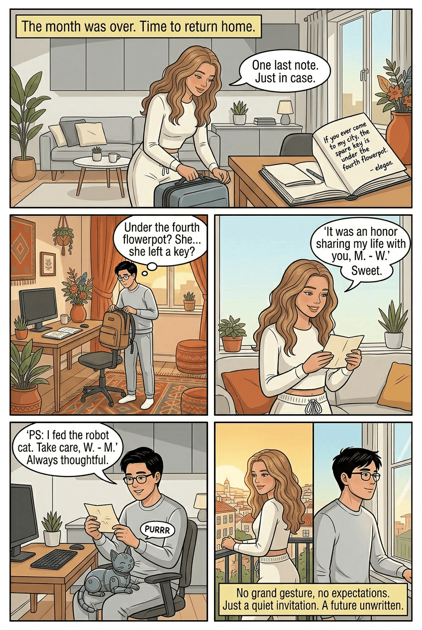 The Apartment Swap, page 5 of 5, Webtoon style