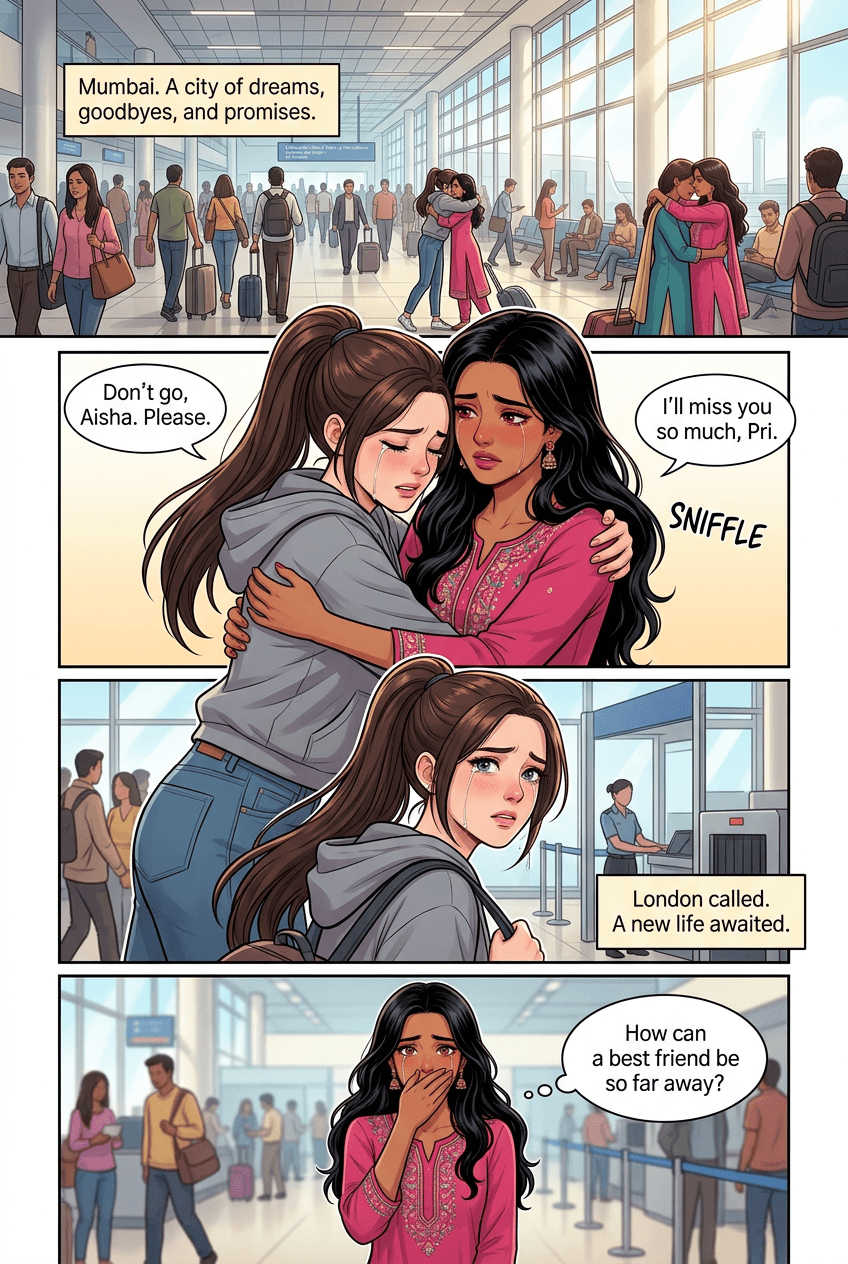 Across the Ocean, page 1 of 5, Manhwa style