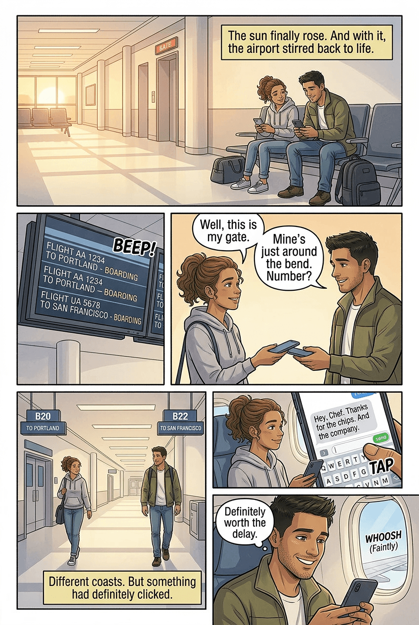 Snowed In Together, page 5 of 5, Slice of Life style