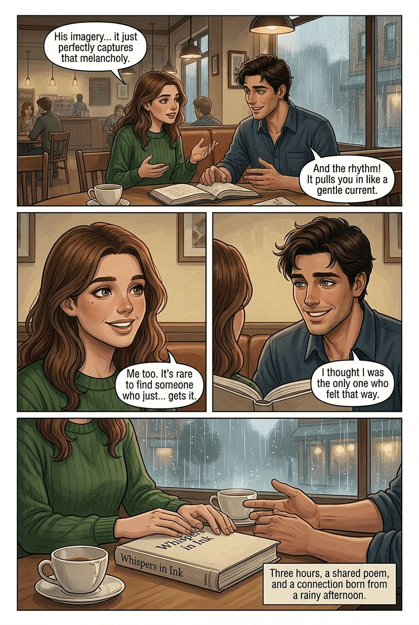 Last Copy on the Shelf, page 4 of 5, Graphic Novel style