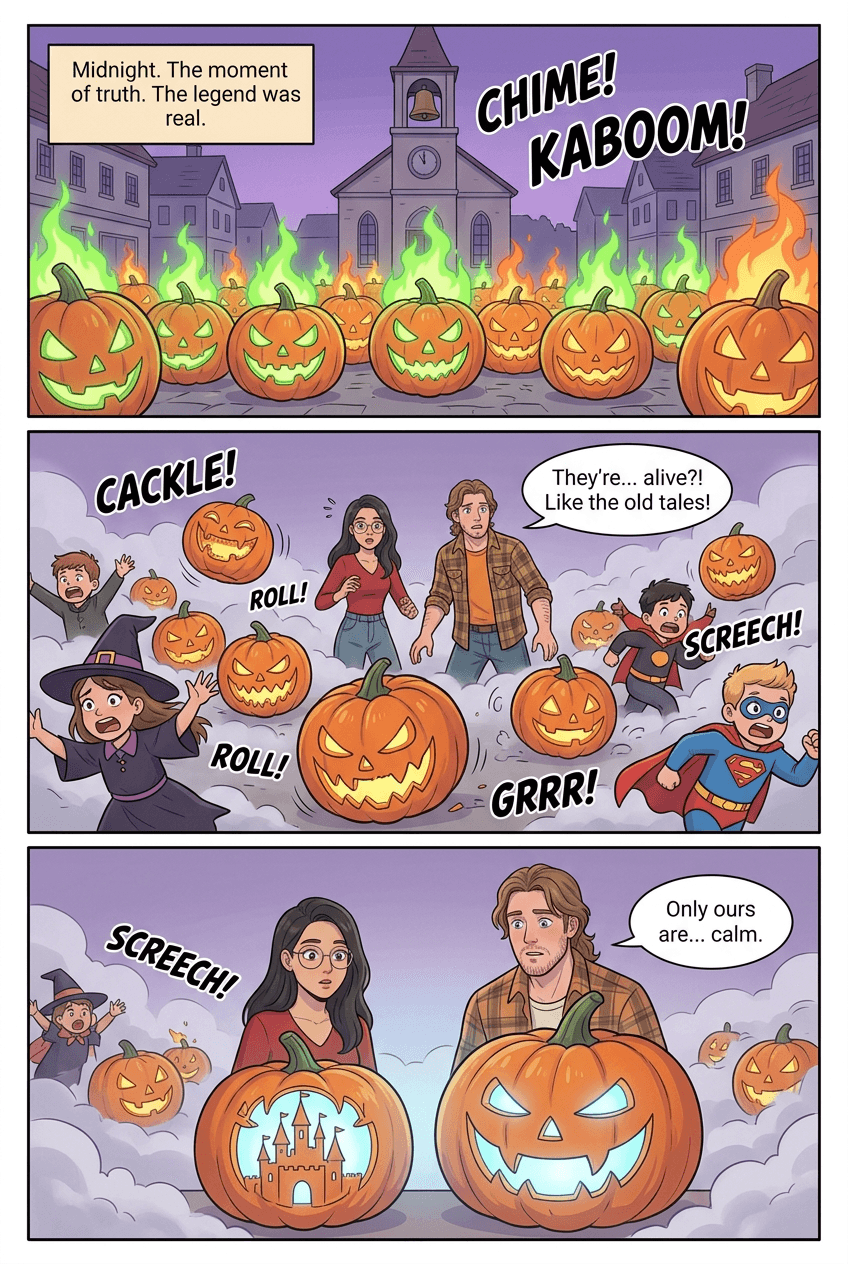 Carved, page 3 of 5, Webtoon style