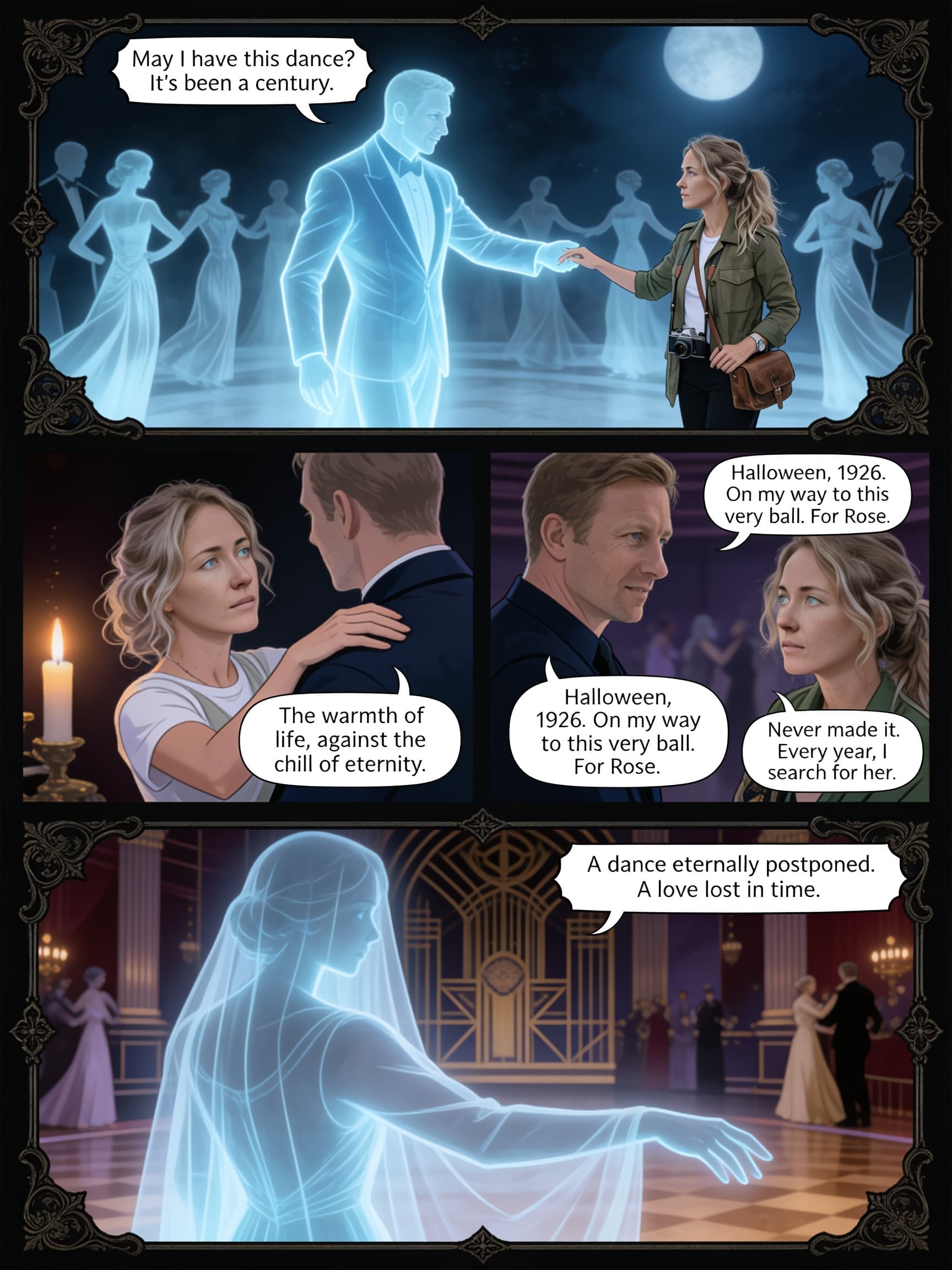 Dance of the Dead, page 3 of 6, Velvet Gothic style
