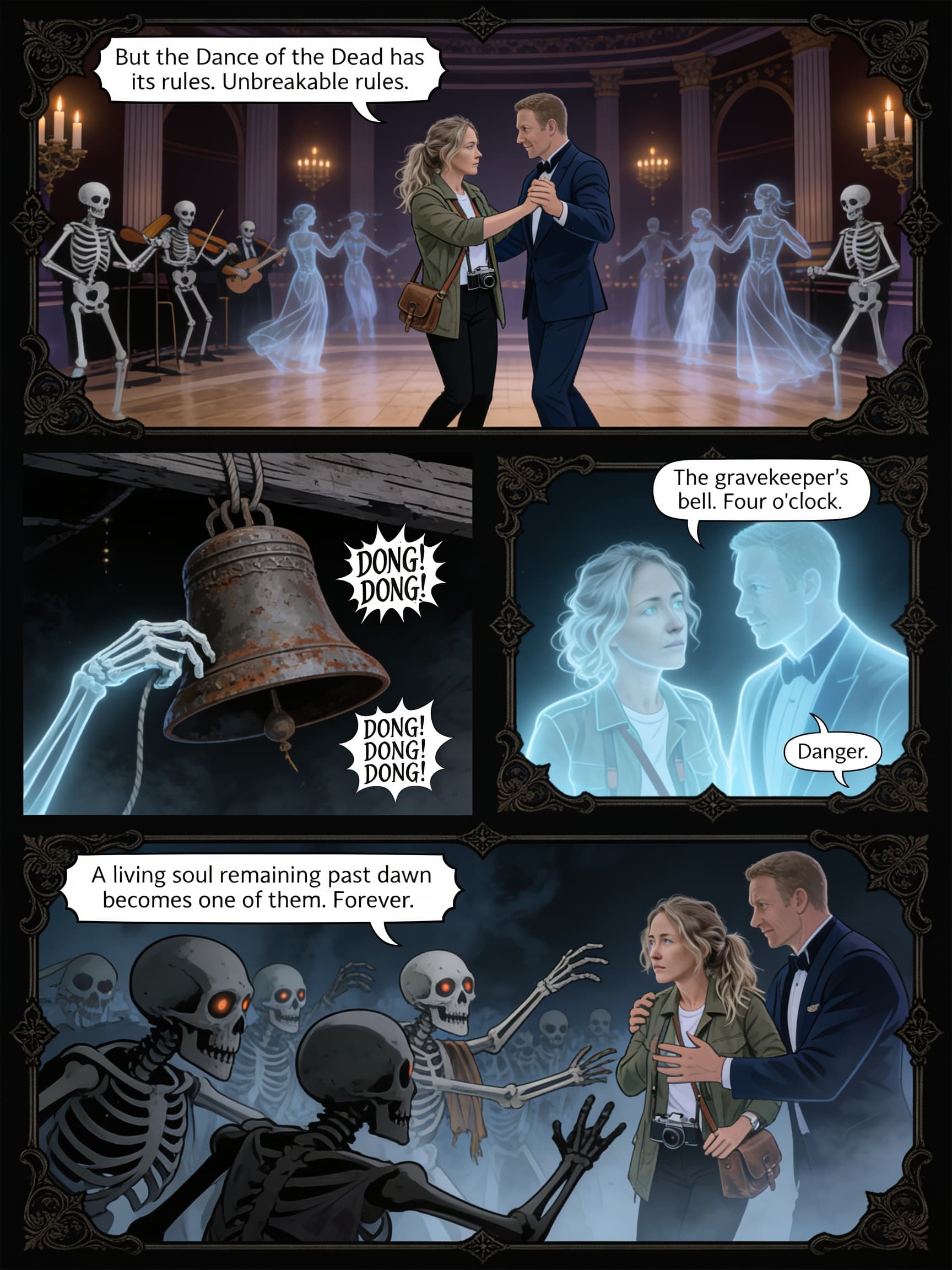 Dance of the Dead, page 4 of 6, Velvet Gothic style