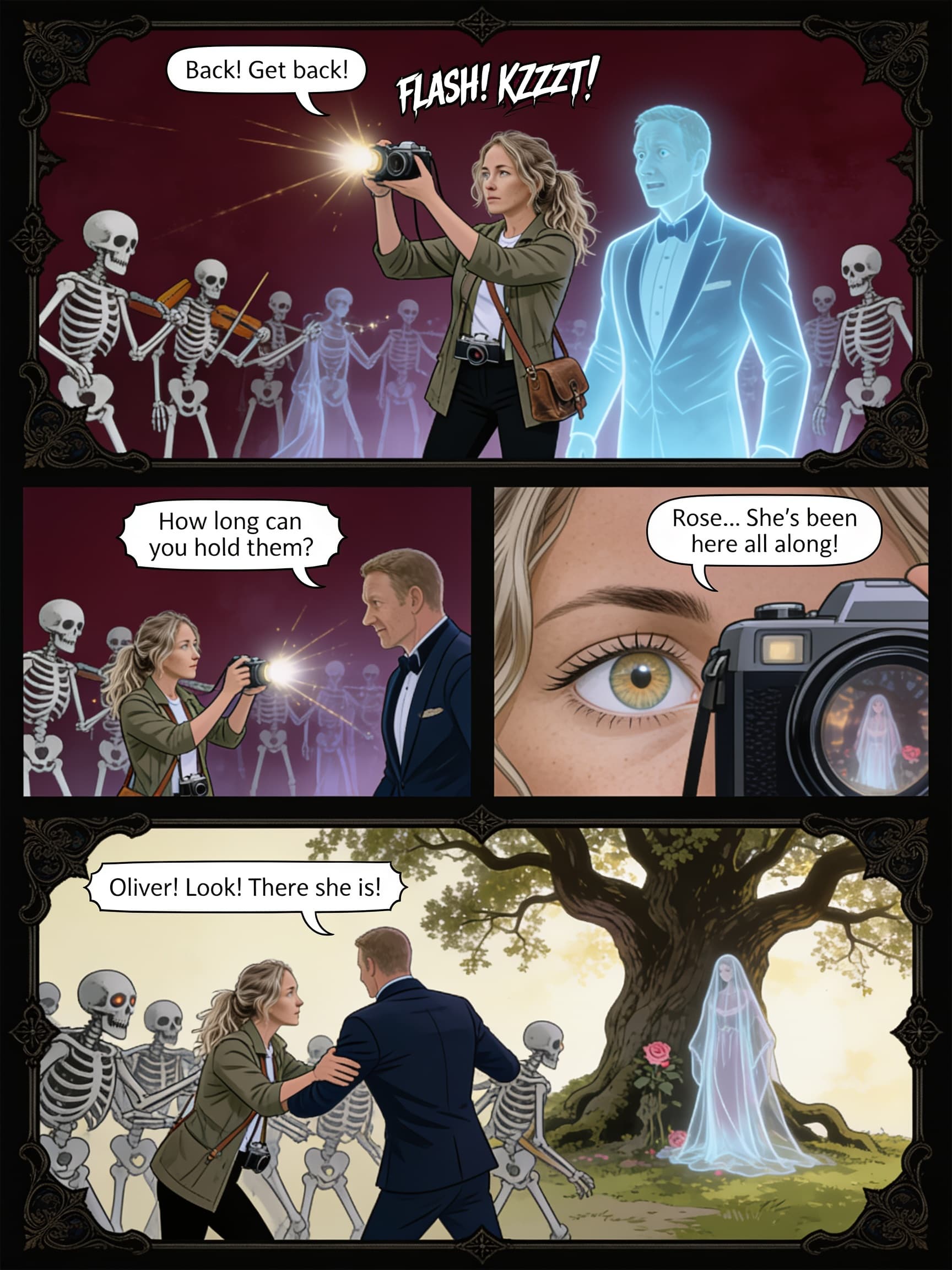Dance of the Dead, page 5 of 6, Velvet Gothic style