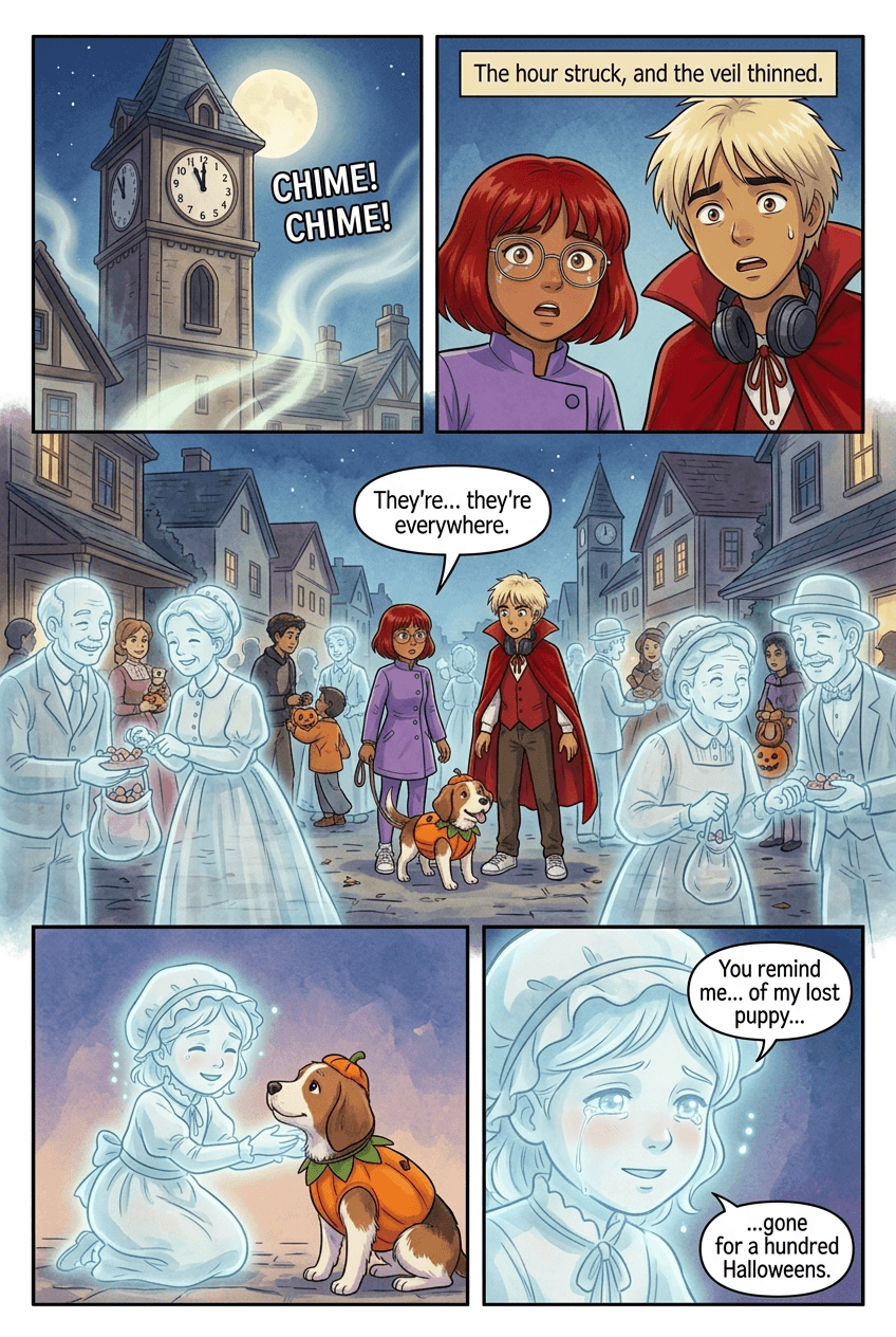 The Dog Who Sees Ghosts, page 3 of 5, Anime Film style