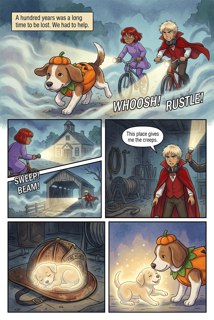 The Dog Who Sees Ghosts, page 4 of 5, Anime Film style
