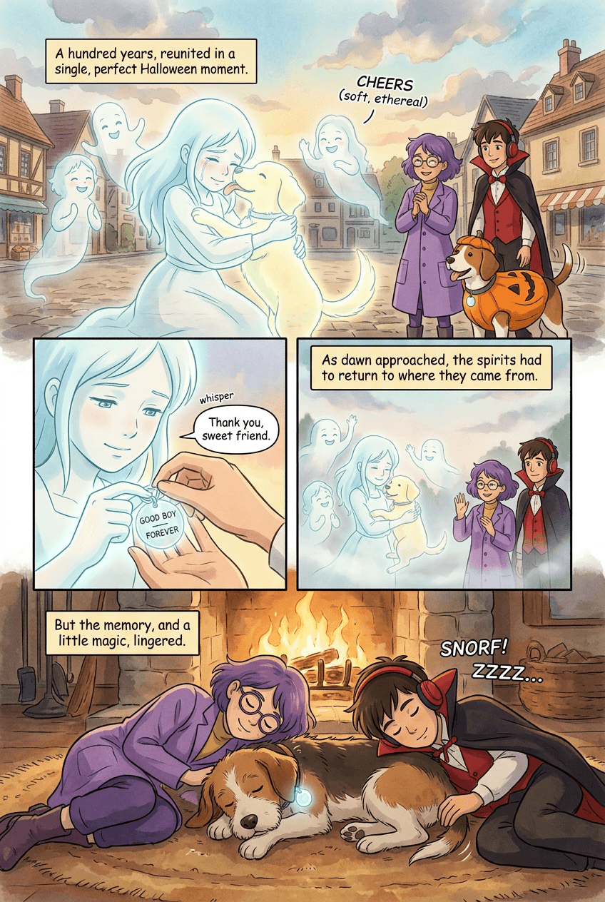 The Dog Who Sees Ghosts, page 5 of 5, Anime Film style