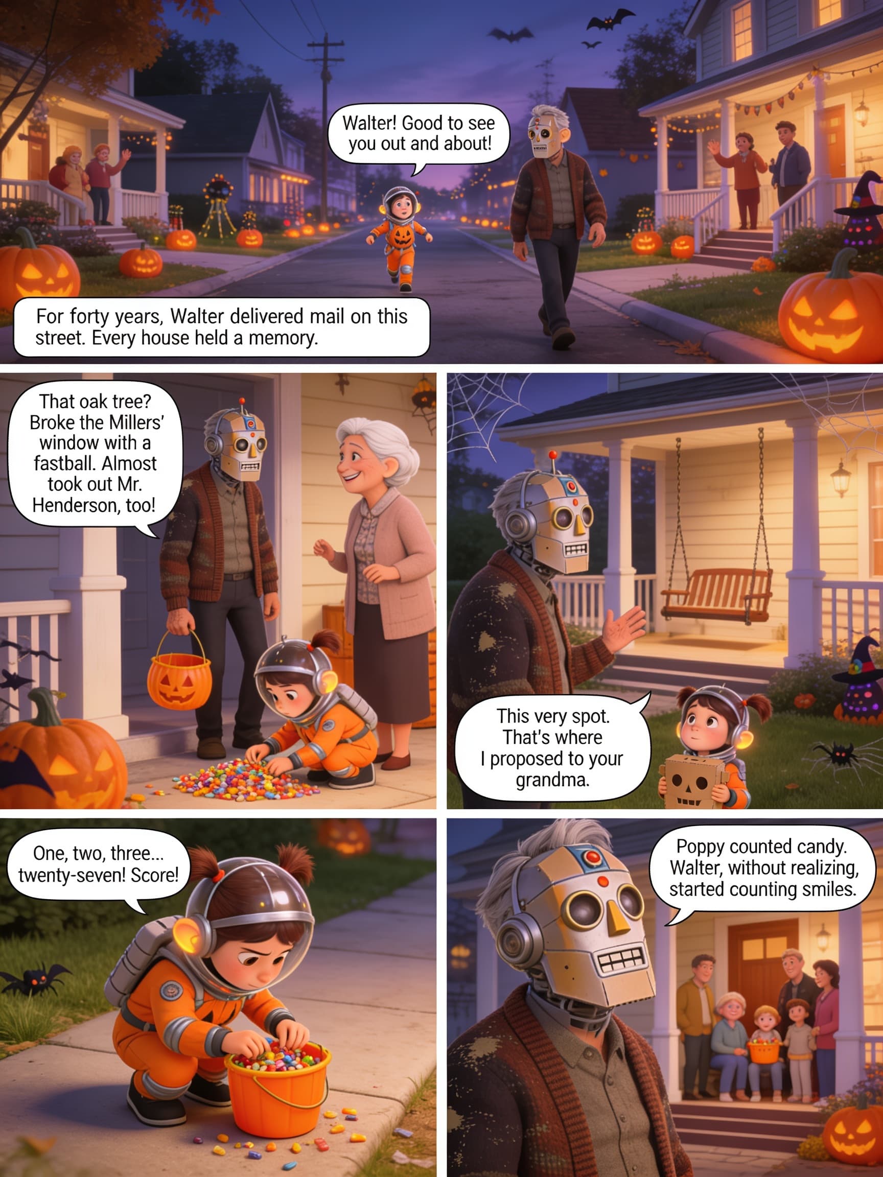 Trick or Treat with Grandpa, page 2 of 5, PIXR style