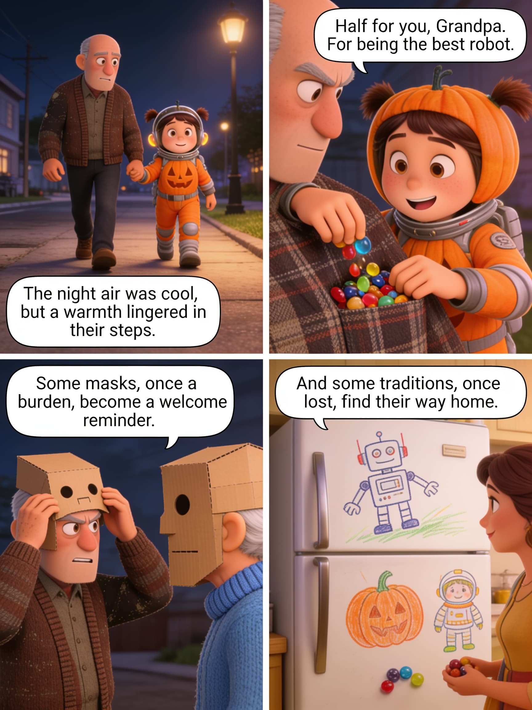 Trick or Treat with Grandpa, page 5 of 5, PIXR style