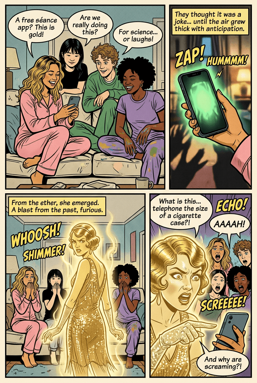 The Grumpy Ghost, page 1 of 5, Retro Pop style