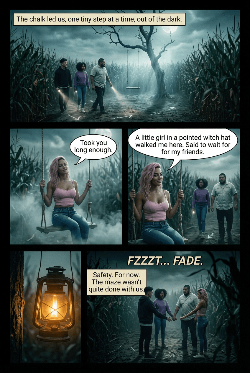 The Maze at Hollow Farm, page 5 of 6, Fright Reel style