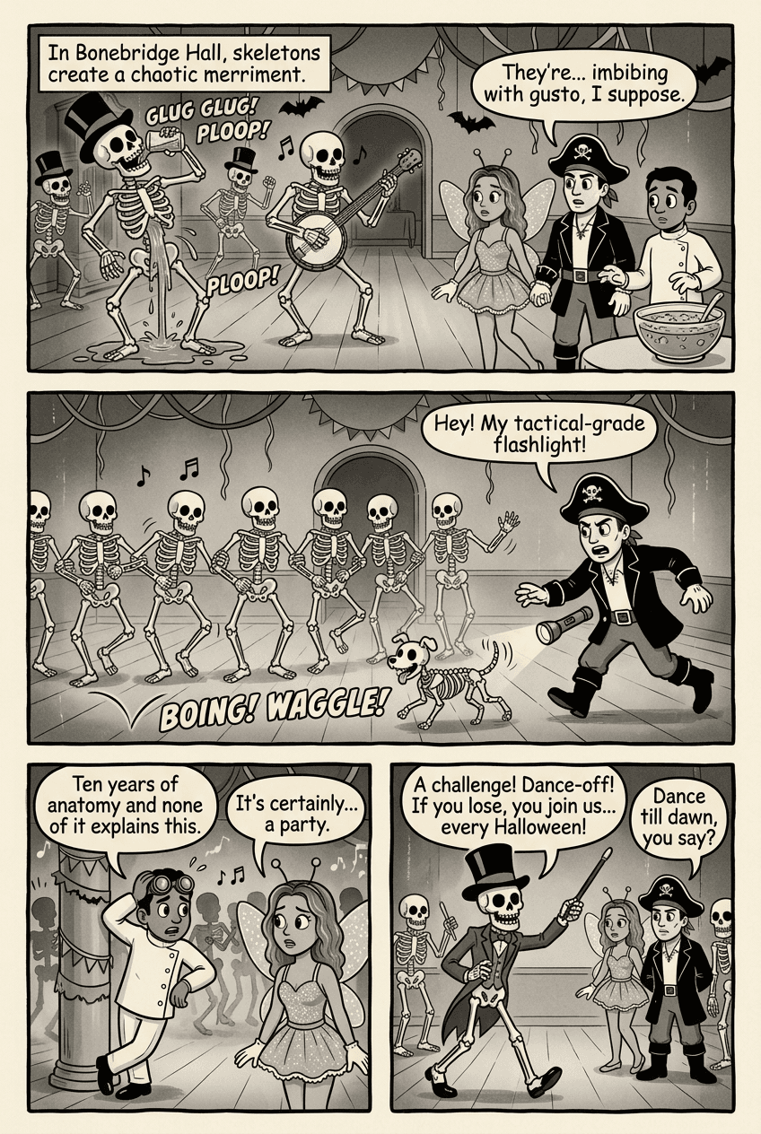 The Skeleton Swing, page 3 of 5, Rubber Hose style
