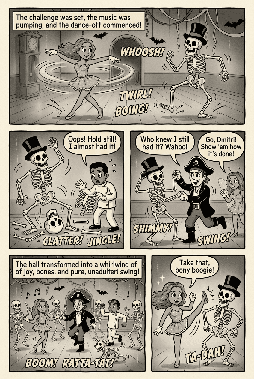 The Skeleton Swing, page 4 of 5, Rubber Hose style