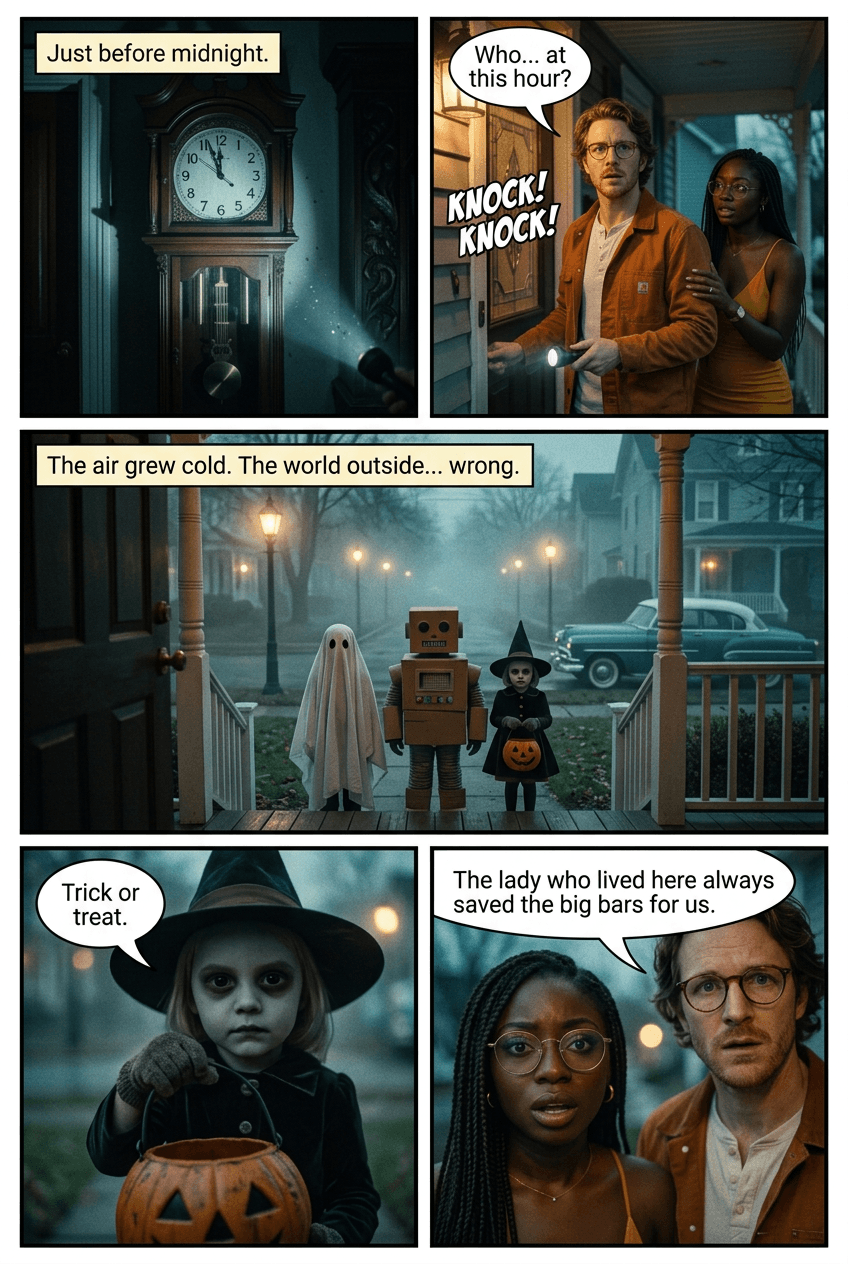 Twelve Knocks, page 2 of 6, Fright Reel style