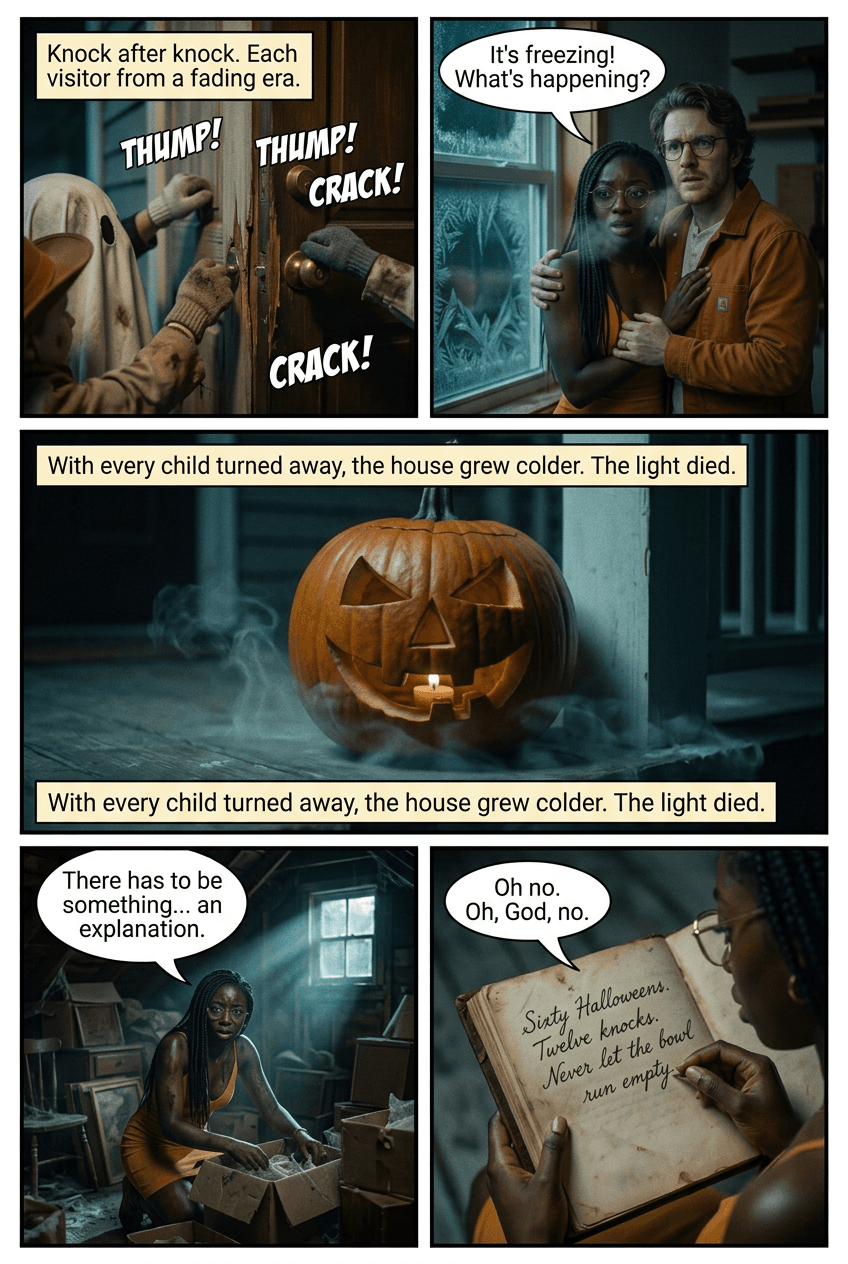 Twelve Knocks, page 3 of 6, Fright Reel style