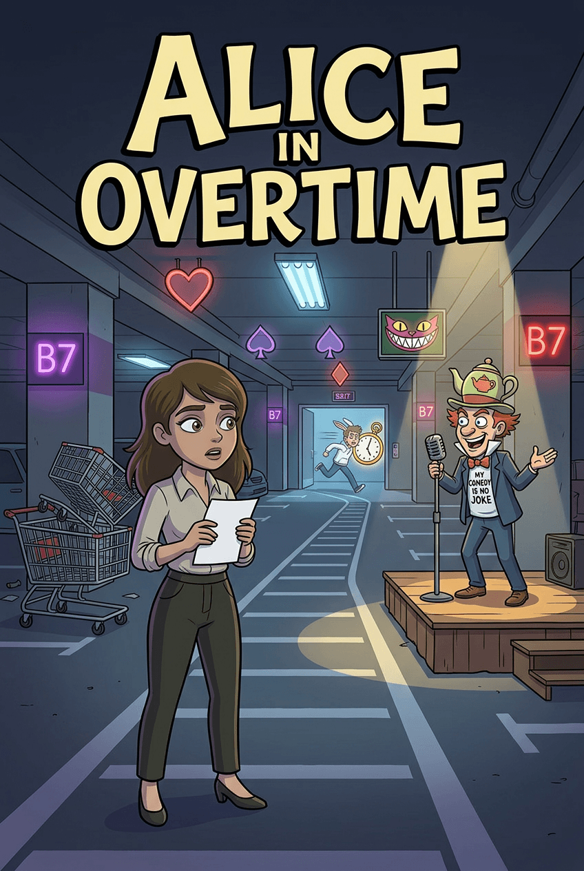 Alice in Overtime, a 8-page comic made with Comikaze