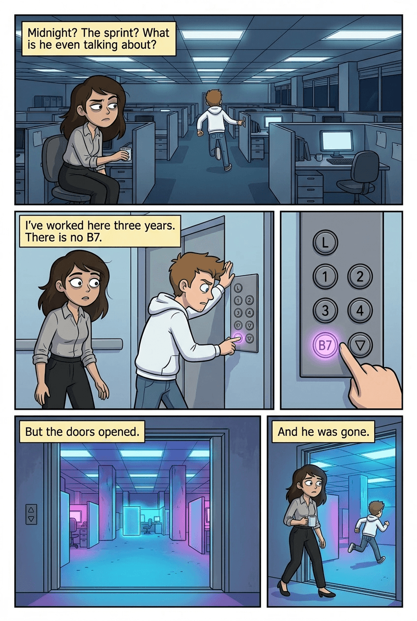 Alice in Overtime, page 2 of 8, Modern Cartoon style